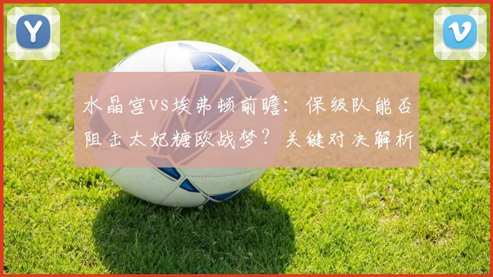 水晶宫vs埃弗顿前瞻：保级队能否阻击太妃糖欧战梦？关键对决解析